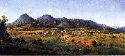 Edward Beyer The Peaks of Otter and the Town of Liberty Spain oil painting artist